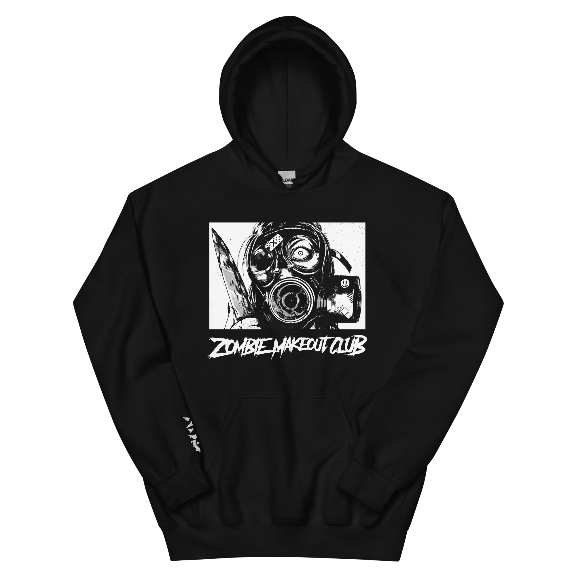gasmask hoodie Zombie Makeout Club
