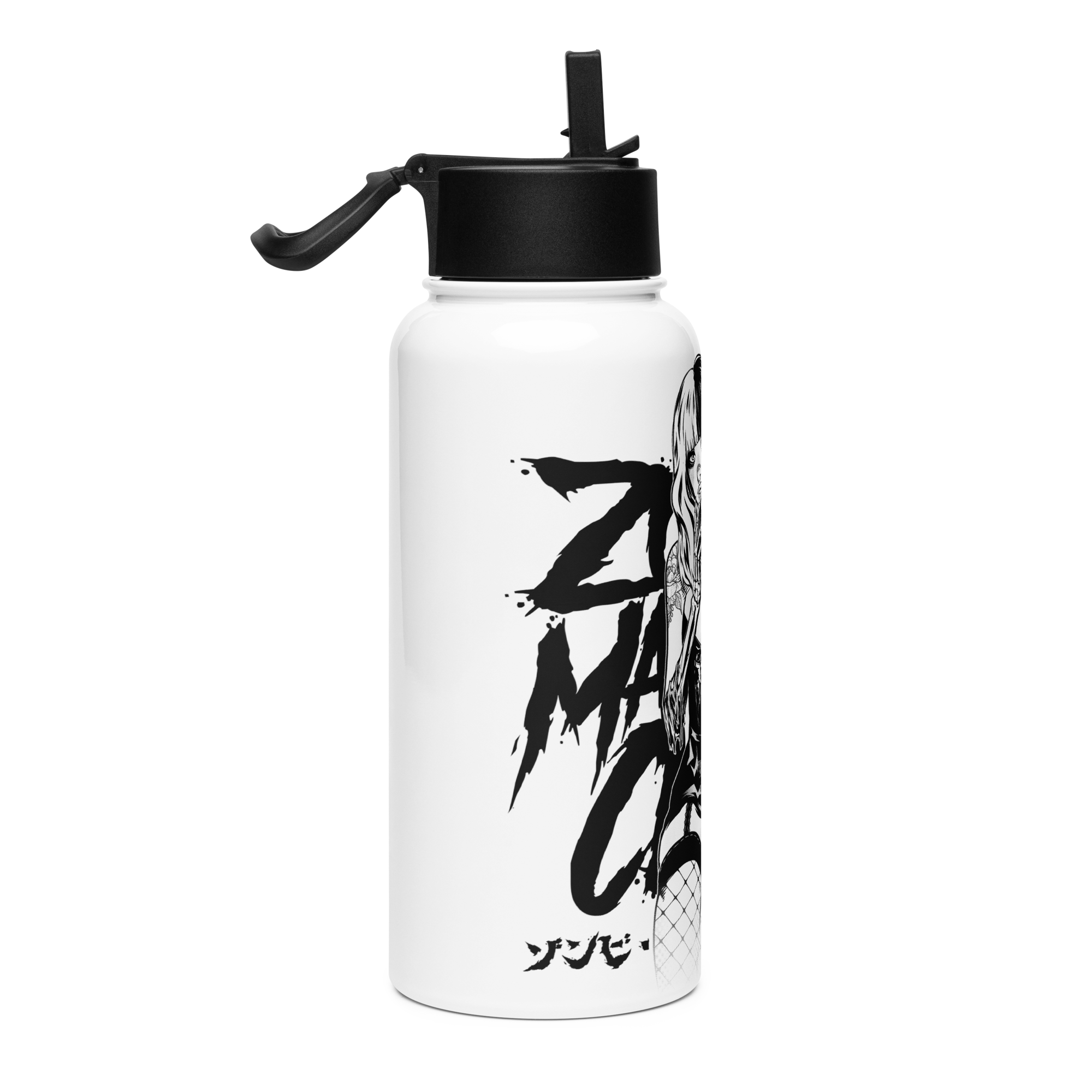 ghost kitten stainless steel water bottle - Zombie Makeout Club